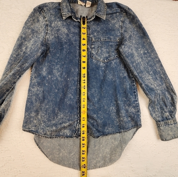 Vintage Mudd Y2K Style Button Down Denim Top Size Small - Picture 16 of 16